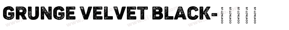 Grunge Velvet Black字体转换